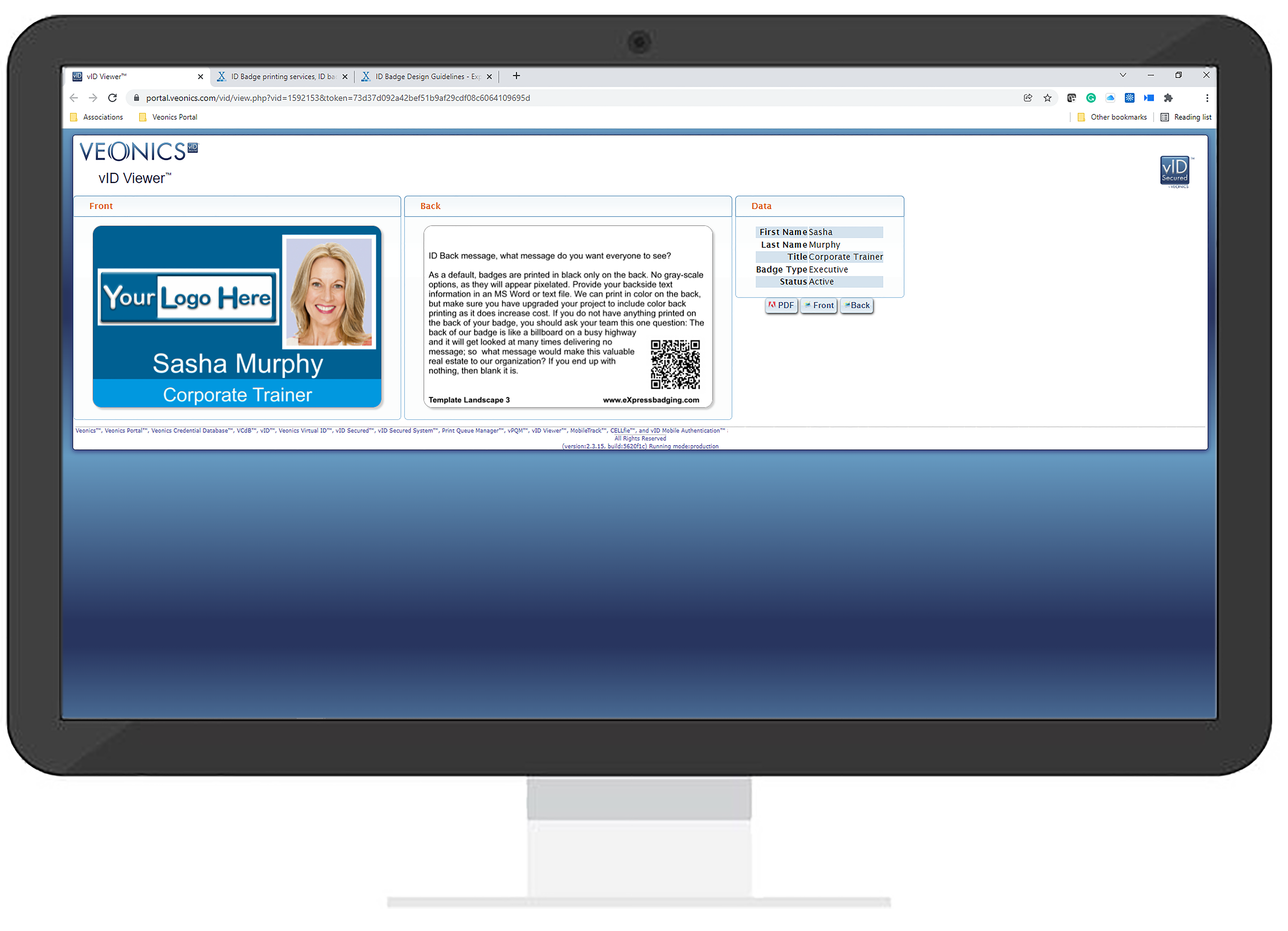 Virtual ID URL