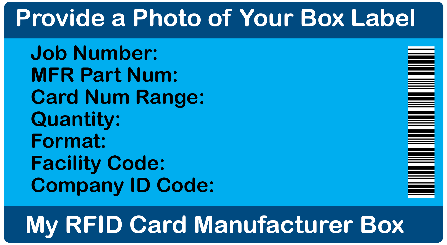 Sample RFID Box Label RFID label by eXpressbadging