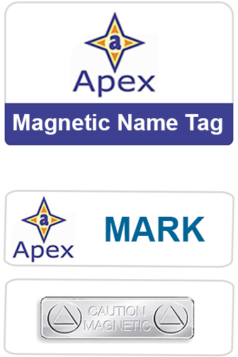 magnetic name tag category magnetic bar ID badge